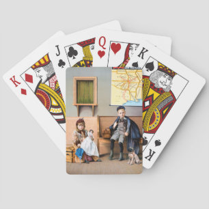 BARAJA DE CARTAS POSTER DEL FERROCARRIL, 1898