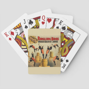 Baraja De Cartas Poster del programa de eventos Vintage Circus Side