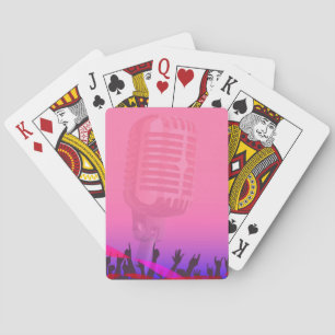 Baraja De Cartas Poster del público nocturno de Karaoke