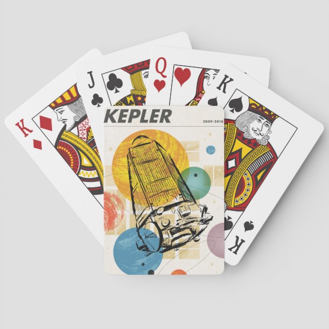 Baraja De Cartas Poster del telescopio espacial Kepler. (Reverso)