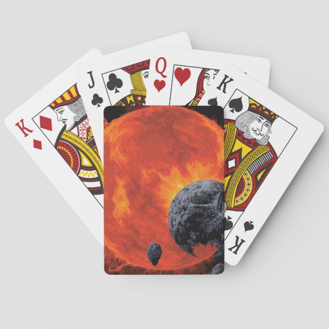 Baraja De Cartas Poster Galáctico de Cementerio, Macs 2129-1. (Reverso)