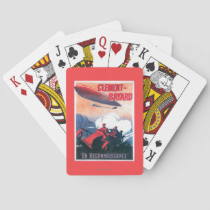 Baraja De Cartas Poster promocional del dirigible de Adjudant