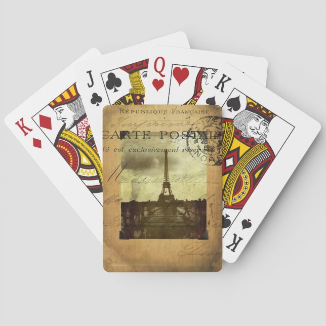 Baraja De Cartas Postmarked Paris Playing Cards (Reverso)