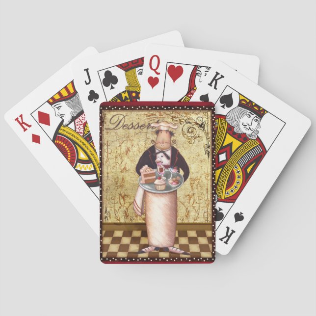 Baraja De Cartas Postre del cocinero (Reverso)