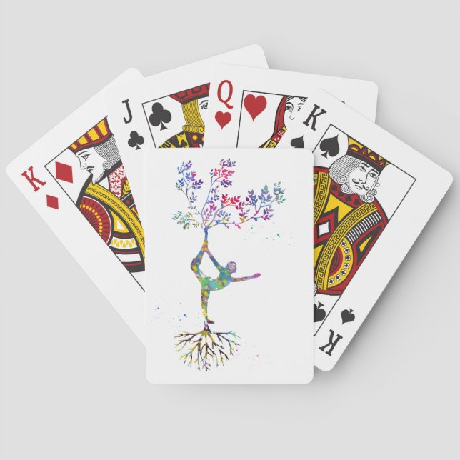 Baraja De Cartas Postura de yoga (Reverso)