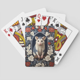 Baraja De Cartas Posum Hermoso Inspirado en Floral de William Morri