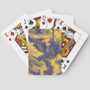 Baraja De Cartas Pour acrílica, bronce, oro, negro, cristales /