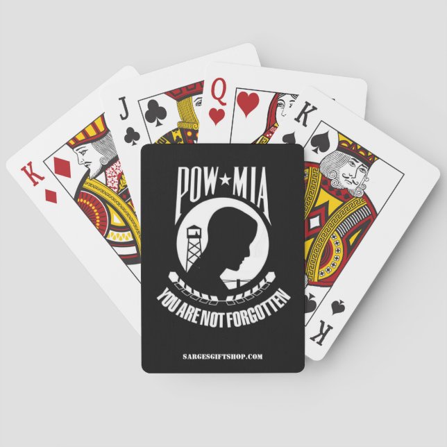 BARAJA DE CARTAS POW/MIA (Reverso)