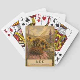 Baraja De Cartas Praderas de flores silvestres de abeja VINTAGE