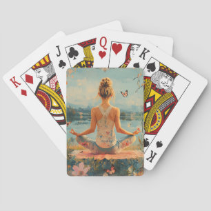 Baraja De Cartas Prado del Atardecer Meditación con Mariposas (2)