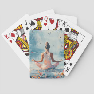 Baraja De Cartas Prado del Atardecer Meditación con Mariposas (3)