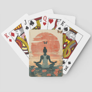 Baraja De Cartas Prado del Atardecer Meditación con Mariposas (5)