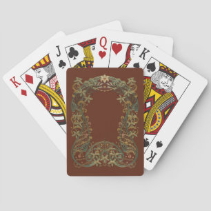 Baraja De Cartas Precioso Nouveau Floral Con Lirio