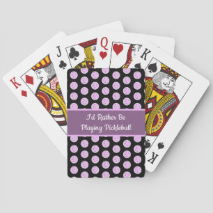 Baraja De Cartas Preferiría Jugar Bolas de Pollito Lilac