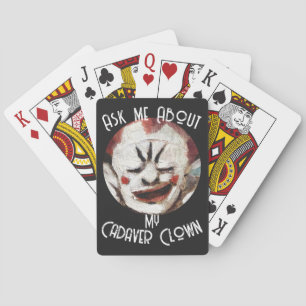 Baraja De Cartas Pregúntame sobre mi Payaso Cadaver