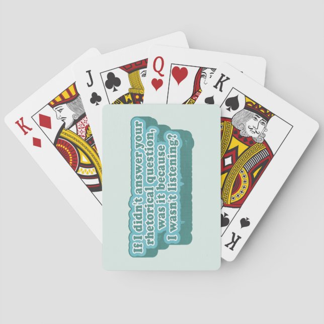 Baraja De Cartas Preguntas retóricas Gramática divertida (Reverso)