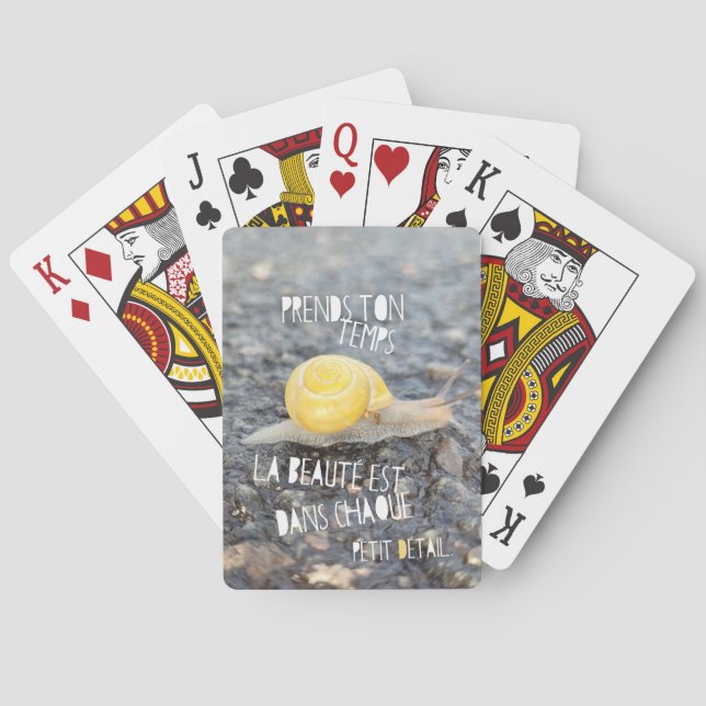 Baraja De Cartas "Prends ton temps..." (Reverso)