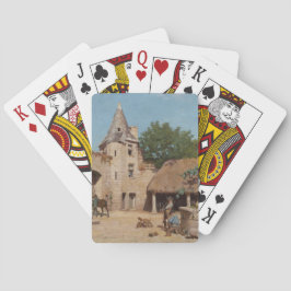 Baraja De Cartas Prepararse para la caza (escena medieval)