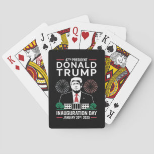 Baraja De Cartas Presidente 47 D J. Trump Inauguración Día 2025