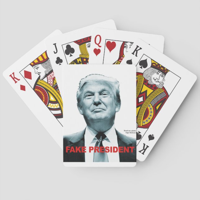 Baraja De Cartas Presidente falso (Trump) (Reverso)