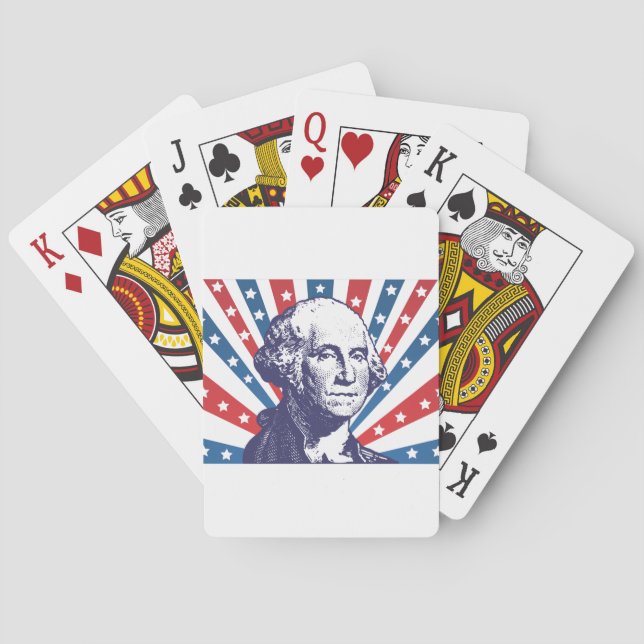 Baraja De Cartas presidente George Washington (Reverso)