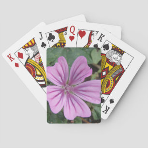 Baraja De Cartas Pretty Purple Wildflower Playing Cards