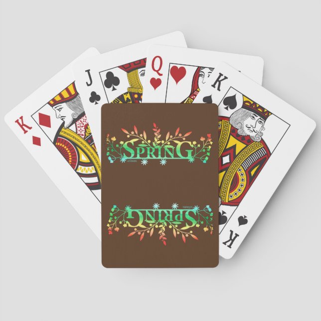 BARAJA DE CARTAS PRIMAVERA (Reverso)