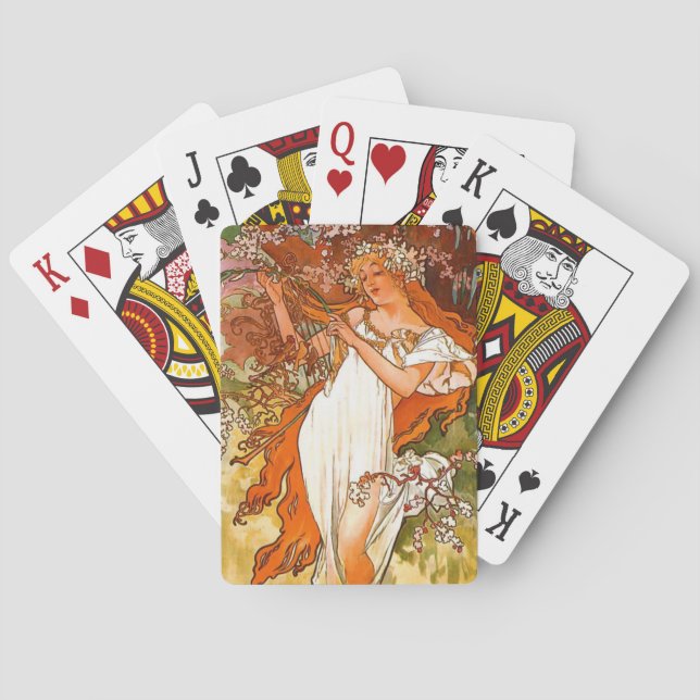 Baraja De Cartas Primavera de 1896 (Reverso)