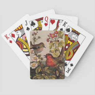 Baraja De Cartas Primavera Robin Birds Red Birds