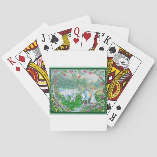 Baraja De Cartas Primavera viviente (Reverso)