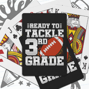 Baraja De Cartas Primer Día de Fútbol 3er Grado Regreso a Clases