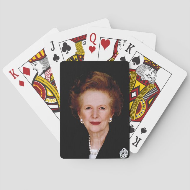 Baraja De Cartas Primer ministro Margaret Thatcher (Reverso)