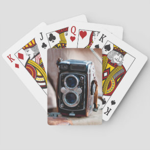 Baraja De Cartas Primer plano de una cámara antigua