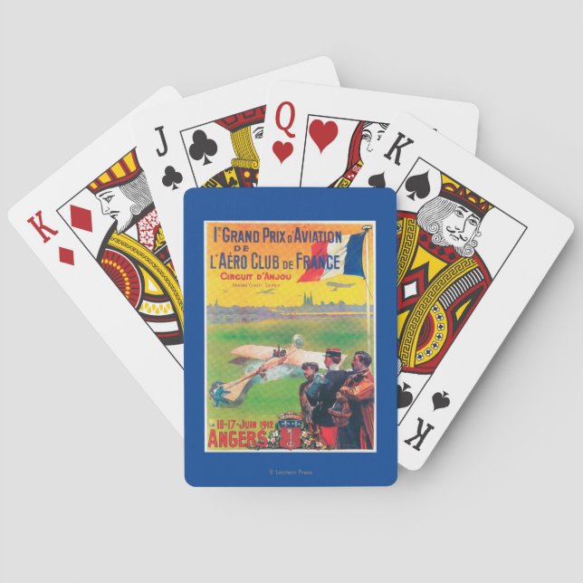 Baraja De Cartas Primera aviación Grand Prix (Reverso)