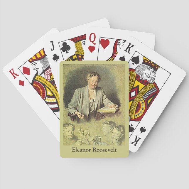 Baraja De Cartas Primera Dama Anna Eleanor Roosevelt (Reverso)
