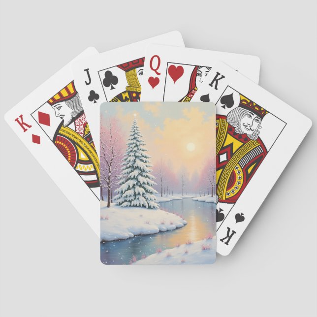 Baraja De Cartas Primera luz de invierno (Reverso)
