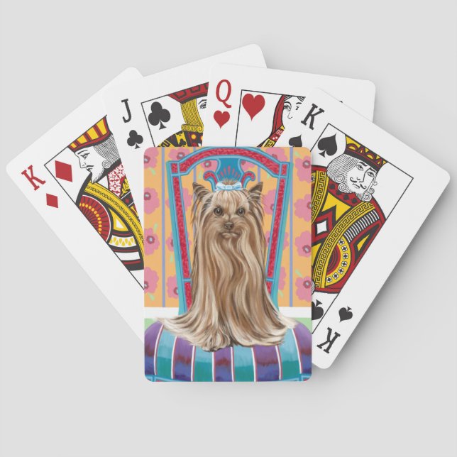 Baraja De Cartas Princesa Corona Yorkie (Reverso)