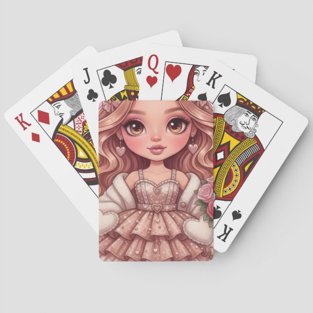 Baraja De Cartas princesa de corazones dall (Reverso)