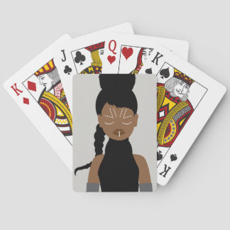Baraja De Cartas Princesa Guerrera Negra