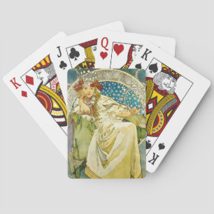 Baraja De Cartas Princesa Hyacinth Art Nouveau de Alfonso Mucha