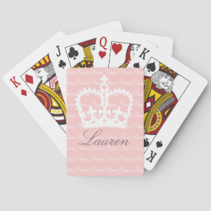 Baraja De Cartas Princesa rosa-n-blanca