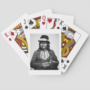 Baraja De Cartas Principal Esatonyett, 1869 (foto de b/w)