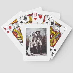 Baraja De Cartas Principal sentada Bull (1831-90) en viaje con el