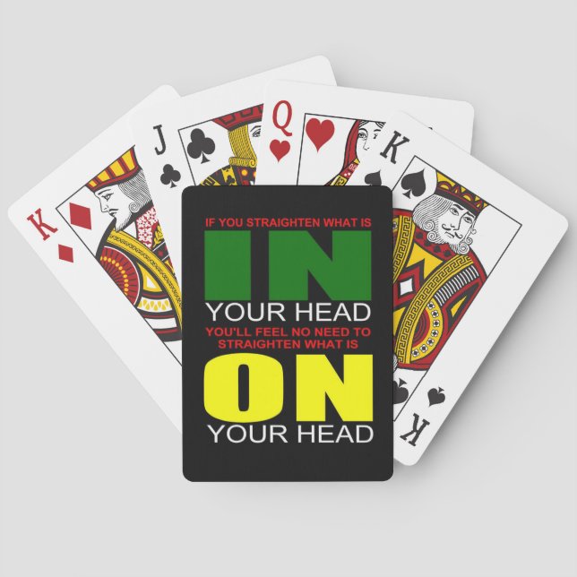 Baraja De Cartas Principio afroamericano (Reverso)