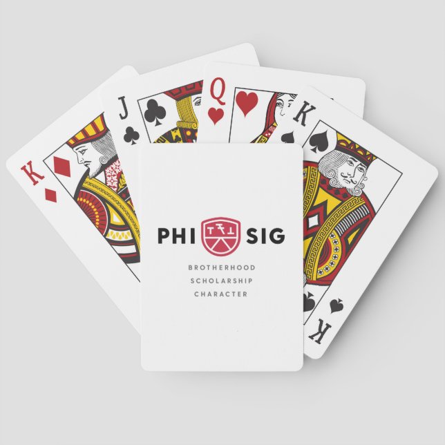 Baraja De Cartas Principios de Phi Sigma Kappa (Reverso)