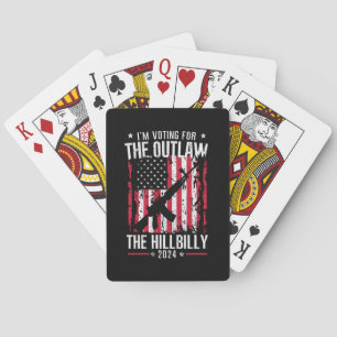 Baraja De Cartas Pro 45 Voy a votar por el ilegal y la Hillbilly