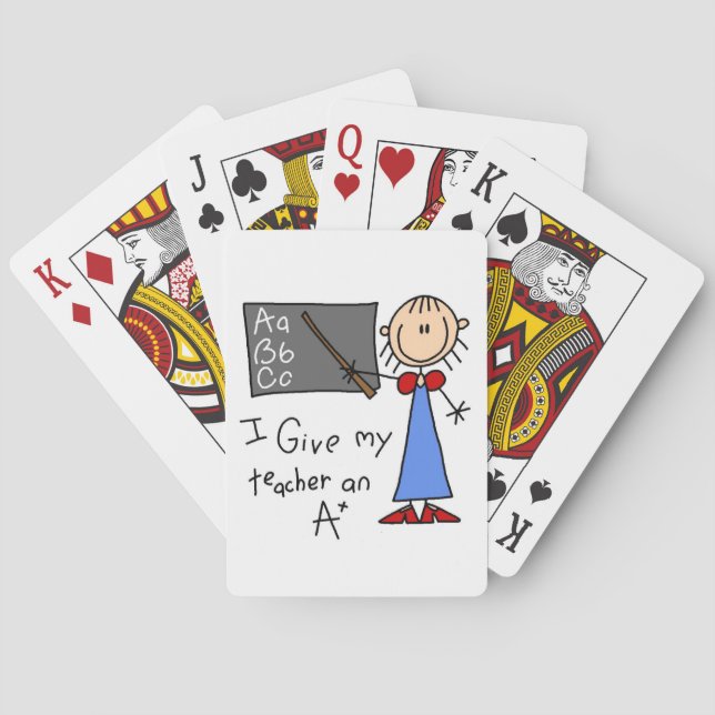 Baraja De Cartas Profesor A Plus (Reverso)