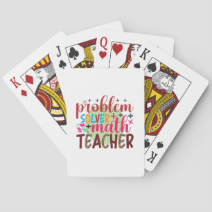 Baraja De Cartas Profesora de Regalos   Profesor de matemáticas par