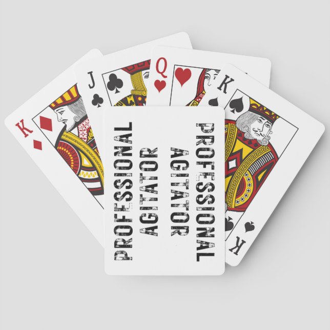 BARAJA DE CARTAS PROFESSIONAL AGITATOR  (Reverso)