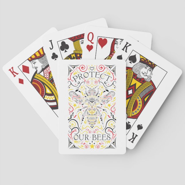 Baraja De Cartas protect our bees (Reverso)